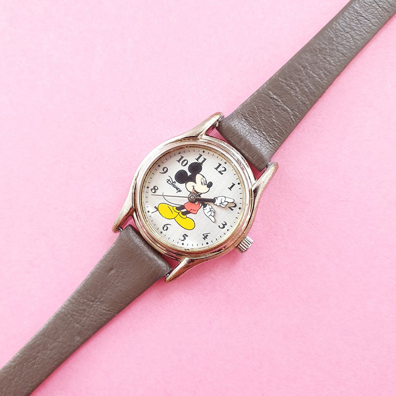 Vintage Silver-tone Mickey Mouse Seiko Women's Watch | RARE 90s 
