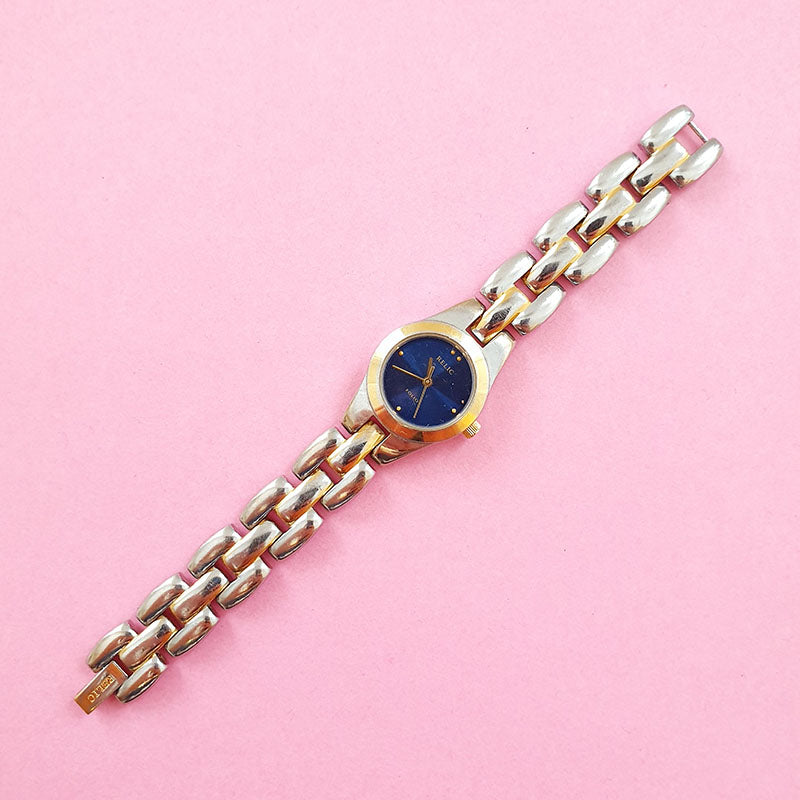 Lot of 2 Women\'s Watches: Relic Two-Tone Engraved Bracelet & Gold-Tone~ 90$ Relic Two Tone Band Women main image 4