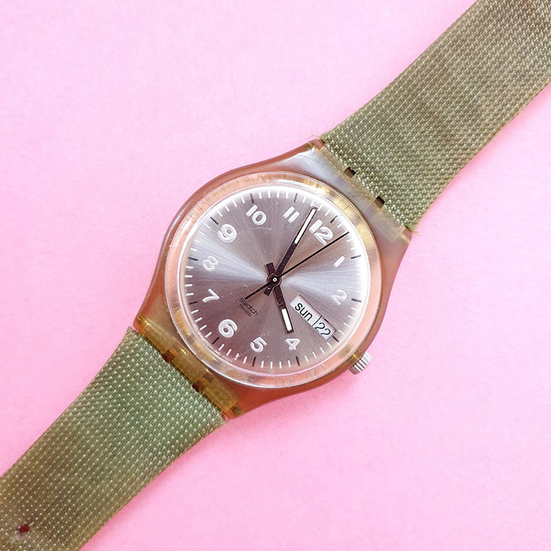 Vintage Swatch PIUME DI GALLINA GG709 for Women | Green  display picture 2