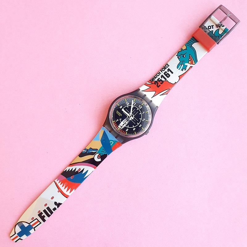 Vintage Swatch SKY HEROES GM704 Watch for Her | Cool 90s Swatch