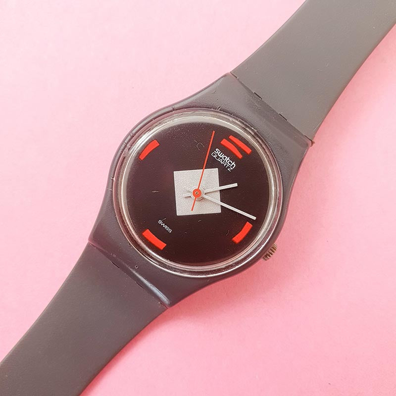 Swatch Watch - LA101 - MAH JONG 1984 Swatch Lady LA101 MAH JONG Watch | 80s Collectible  main image 2
