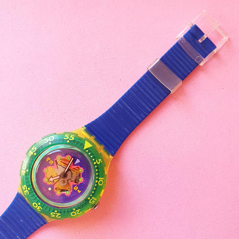 Vintage Swatch Scuba BAY BREEZE SDJ101 Women