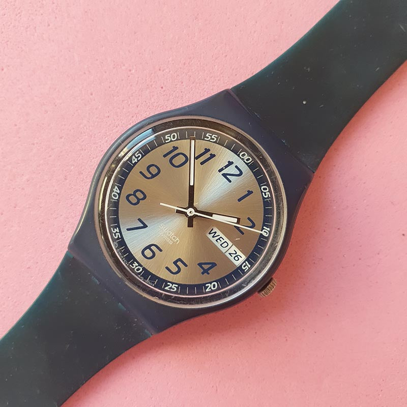 Swatch Watch - GN716 - TIME IN BLUE Mens Swatch Watch GN716 Time in Blue | #1690667150 main image 4