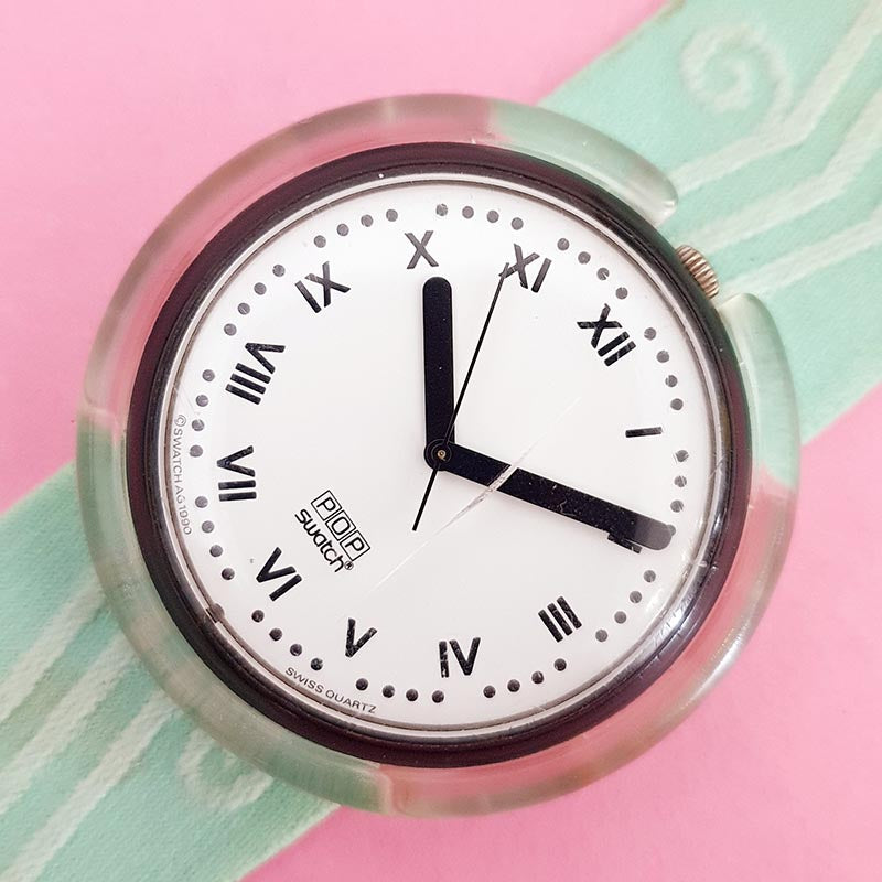 Vintage Pop Swatch NAXOS PWB149 Watch for Women | Retro Swatch
