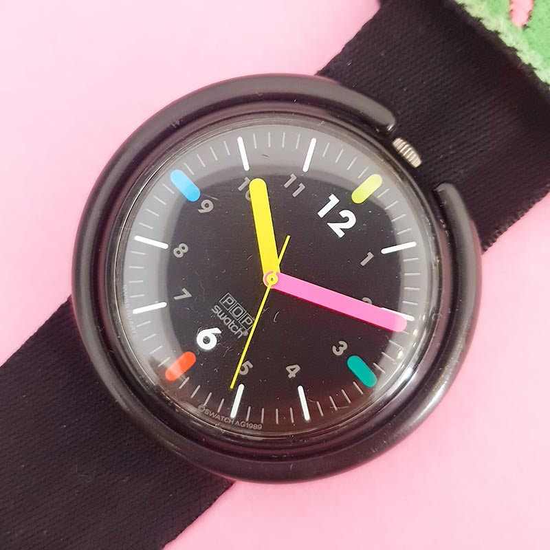 Vintage Pop Swatch WRIST PAD PWBB129 Women's Watch Retro 90s