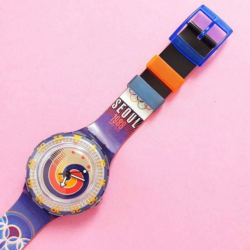 Vintage Swatch Scuba 200 SEOUL 1988 SDZ100 Watch for Women