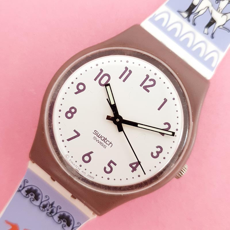 Swatch Watch- GV122 - PURPLE AND WHITE Swatch | Accessories | Swatch Watch Gv22 Purple And White  main image 2