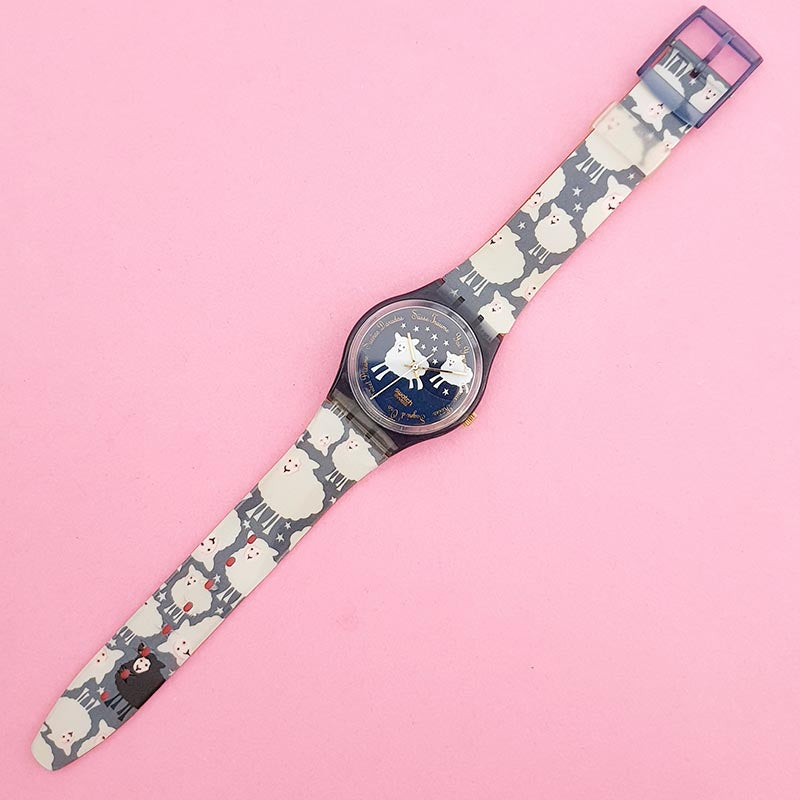 Vintage Swatch BLACK SHEEP GN150 Watch for Her | Cute Ladies Swatch