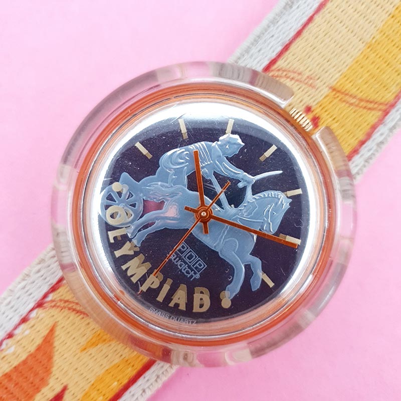 Swatch POP Watch - PMZ103 - IPPOLYTOS 1996 Swatch Pop Midi PMZ103 IPPOLYTOS Watch | Atlanta Summer  main image 2