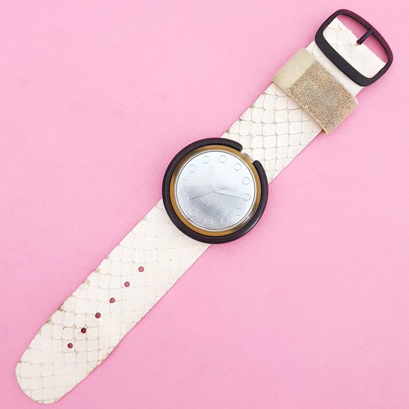 Vintage Swatch Pop SILVERSILK PWBK129 Watch for Women | RARE  display picture 2