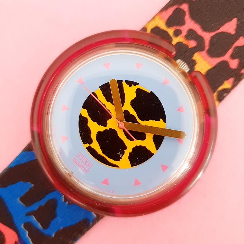 Vintage Pop Swatch JUNGLE ROAR PWK135 Watch for Women | 90s Swatch