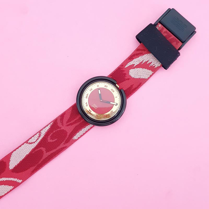 Vintage Pop Swatch Red Velvet PWB160 Watch for Women | 90s  display picture 2