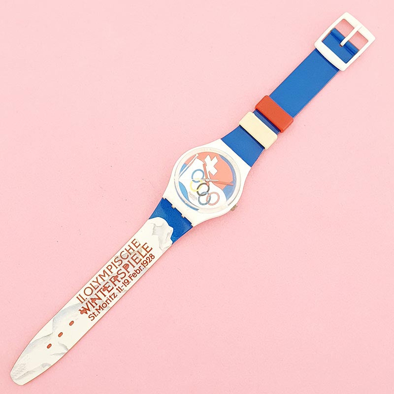 Swatch Watch - GZ134 - ST.MORITZ 1928 Vintage Swatch ST. MORITZ 1928 GZ134 Watch for Women  main image 3