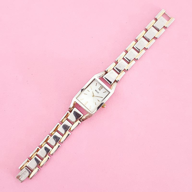 Silver rectangle watch outlet womens