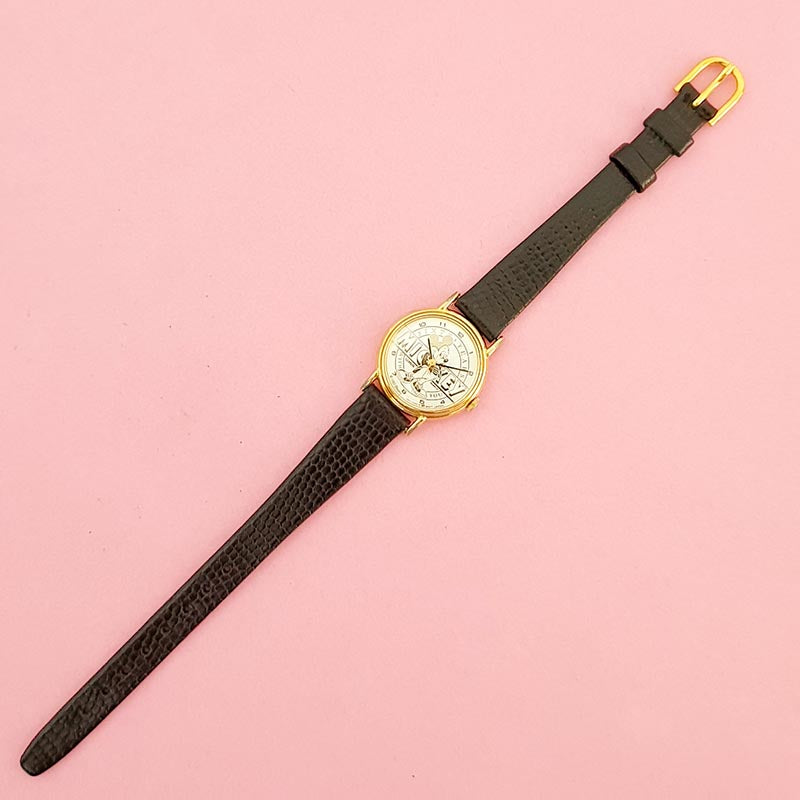 Vintage Gold-tone Mickey Mouse 1987 Lorus by Seiko V811 1040