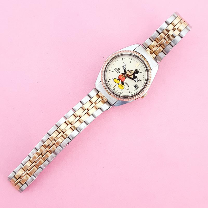 Vintage Two-tone Mickey Mouse Lorus V827 0480 R Watch for  display picture 1