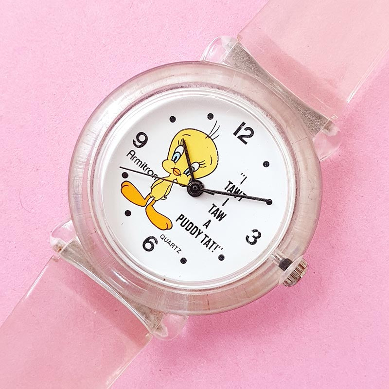 Vintage Looney Tunes Tweety Watch for Her | Cool Quartz Watch