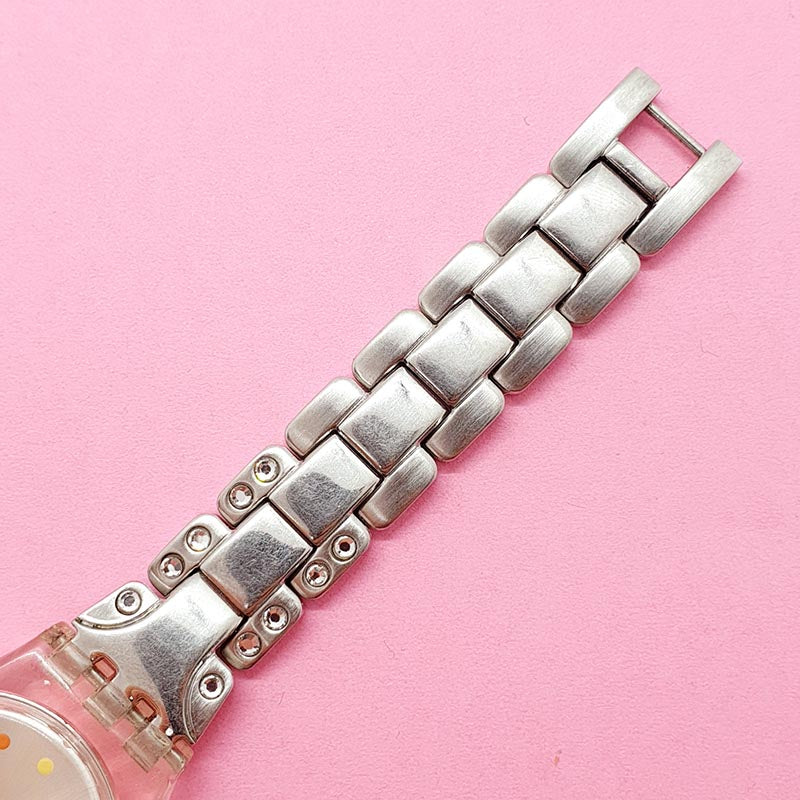 GOTCHAROCKA 8/18配布 Remarkable Day ② Amazon.com: Swatch New Gent BIO-SOURCED Silver Glam Again