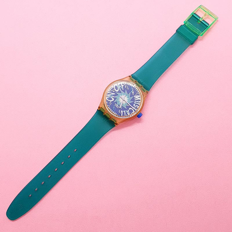 Swatch Watch - SLK100 - TONE IN BLUE 1992 TONE IN BLUE SLK100 Swatch Watch | Vintage Musicall  main image 3