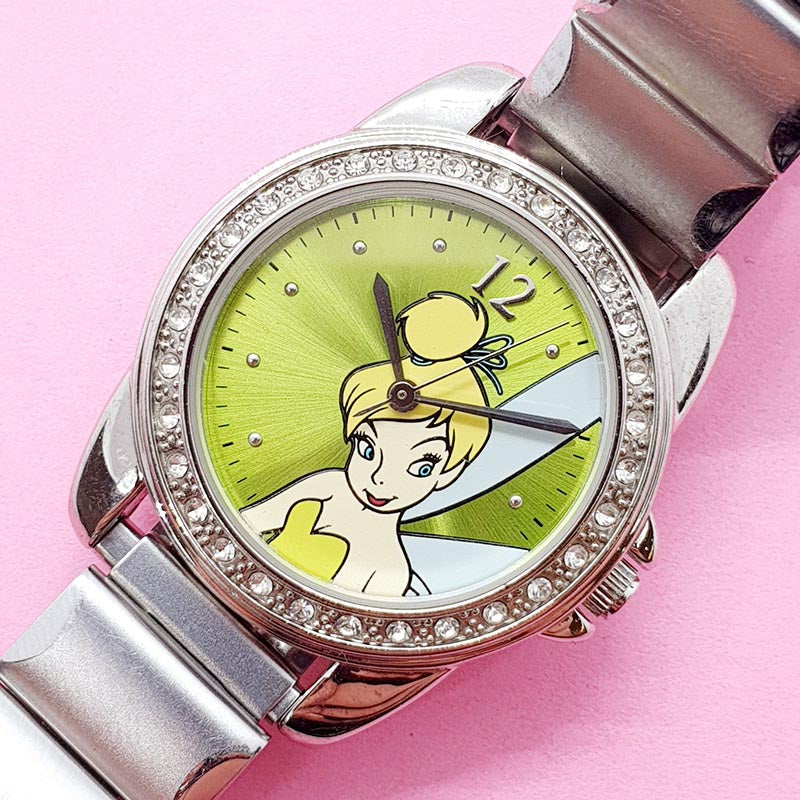 Vintage Disney Tinker Bell Ladies Watch | Green Dial  display picture 1