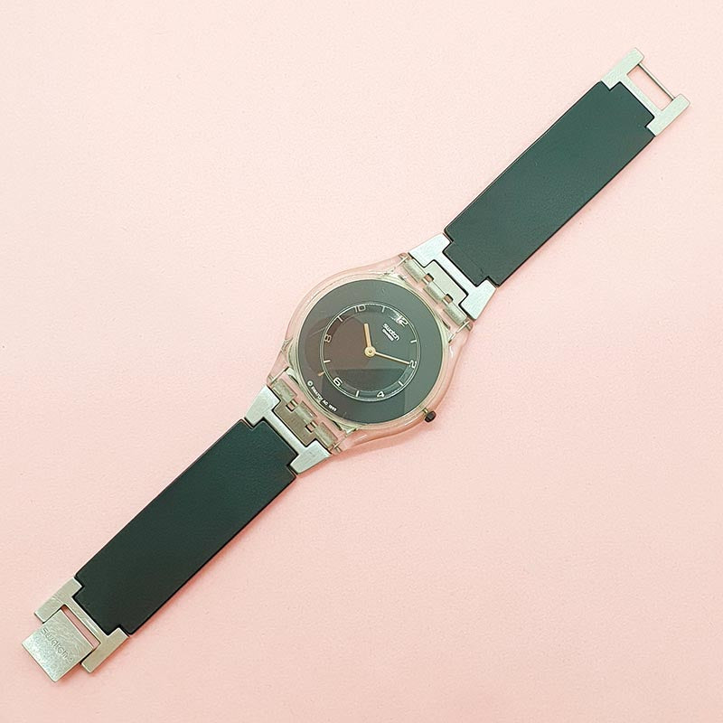 Vintage Swatch PURE BLACK SFK116 Watch for Her | Swatch Skin  display picture 1