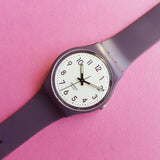 Vintage 2009 PURPLE-AND-WHITE GV122 Swatch Watch - Watches for Women Brands