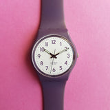 Vintage 2009 PURPLE-AND-WHITE GV122 Swatch Watch - Watches for Women Brands