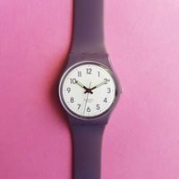 Vintage 2009 PURPLE-AND-WHITE GV122 Swatch Watch - Watches for Women Brands