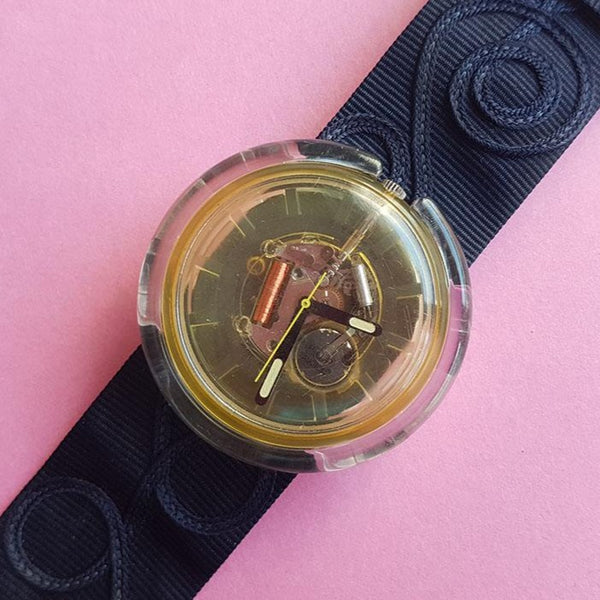 Vintage 1988 Pop Swatch Watch for Women | Jelly Transparent Pop Swatch - Watches for Women Brands