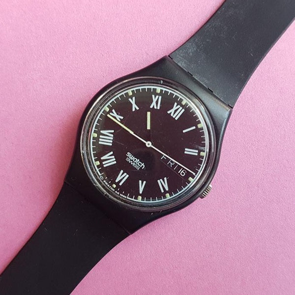 Vintage 1990 NERO GB722 Swatch Watch | Swiss Quartz Watch - Watches for Women Brands