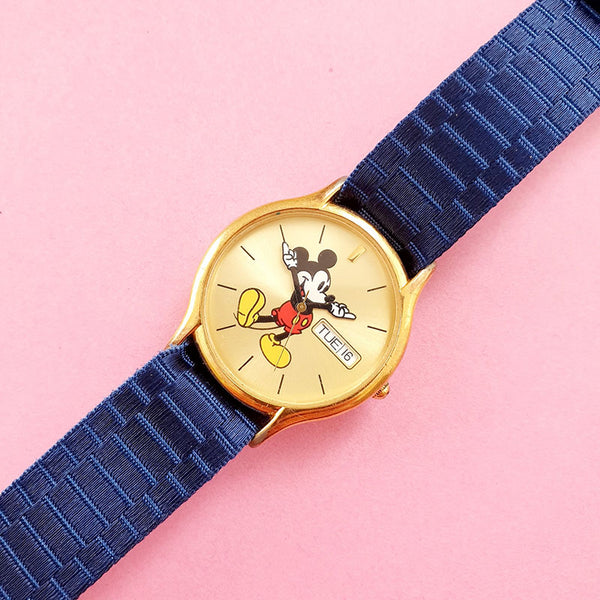 Vintage Gold-tone Mickey Mouse Watch for Women | Disney Watch Collection