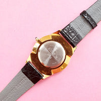 Vintage Gold-tone Mickey Mouse Helbros Custom Pigskin Watch for Women | Disney Watch Collection
