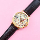 Vintage Gold-tone Mickey Mouse Comics Book Watch for Women | Disney Watch Collection