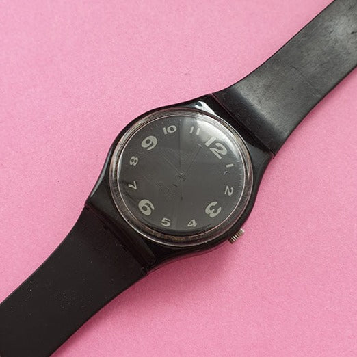 Vintage Swatch AFTER DARK GB144 Watch for Women | All Black Swatch - Watches for Women Brands