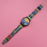 Vintage Swatch BLUE FLAMINGO GN114 Watch for Women | 90s Retro Watch - Watches for Women Brands