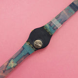 Vintage Swatch BLUE FLAMINGO GN114 Watch for Women | 90s Retro Watch - Watches for Women Brands