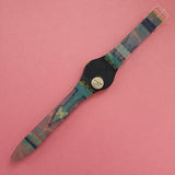 Vintage Swatch BLUE FLAMINGO GN114 Watch for Women | 90s Retro Watch - Watches for Women Brands