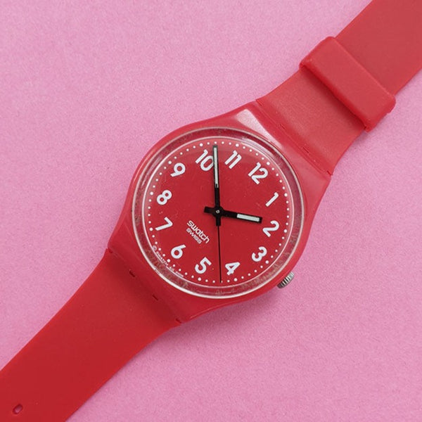 Vintage Swatch CHERRY-BERRY GR154 Watch for | Full Red Swatch – for Women Brands
