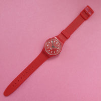 Vintage Swatch CHERRY-BERRY GR154 Watch for Women | Full Red Swatch - Watches for Women Brands