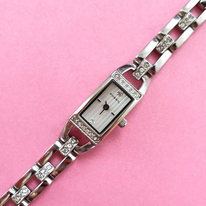 Vintage Silver-tone Fossil Watch for Women | Fossil Occasion