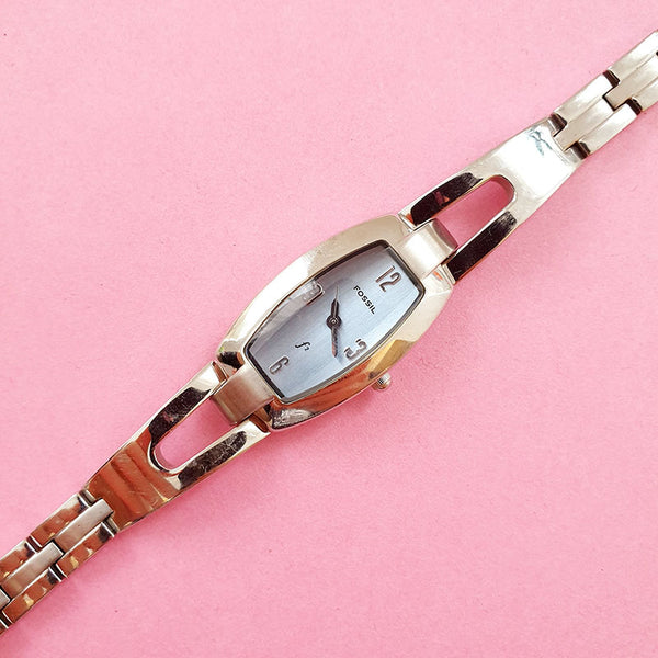 Vintage Silver-tone Fossil Watch for Women | Pre-owned Fossil Watch - Watches for Women Brands