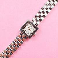 Vintage Silver-tone Fossil Watch for Women | Fossil Quartz Watch - Watches for Women Brands