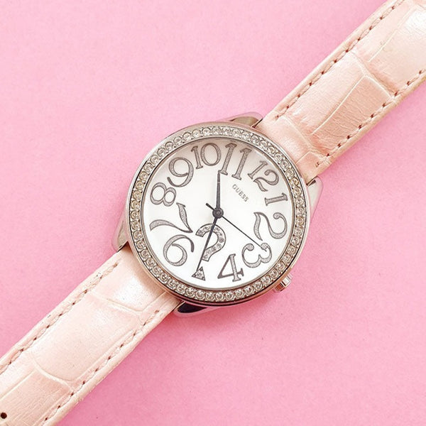 Vintage Silver-tone Guess Women's Watch | Guess Designer Watch - Watches for Women Brands