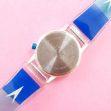 Vintage White Guess Women's Watch with Colorful Blue Dial & Strap - Watches for Women Brands