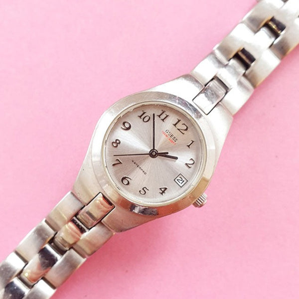 Vintage Silver-tone Guess Women's Watch | Vintage Guess Quartz - Watches for Women Brands