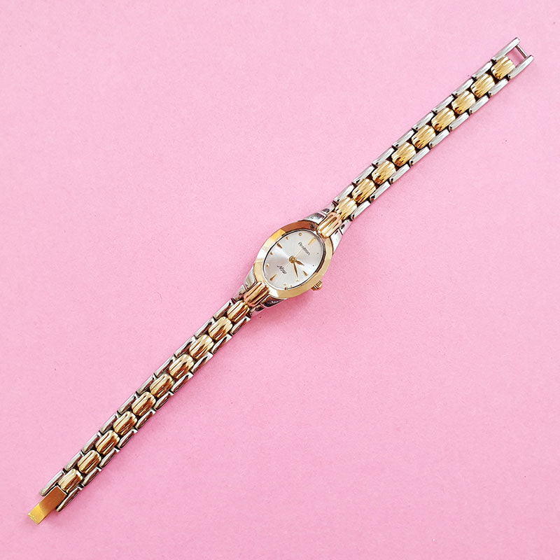 Armitron now ladies oval two toned dress watch NEW BATTERY Amazon.com: Armitron Women main image 4