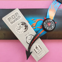 Vintage Swatch HOT STUFF PMB103 Watch for Women | Limited Edition Swatch - Watches for Women Brands