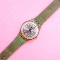 Vintage Swatch PIUME DI GALLINA GG709 for Women | Green Swiss Swatch - Watches for Women Brands