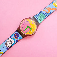 Vintage Swatch FLUO SEAL GV700 Watch for Women | 90s Colorful Swatch - Watches for Women Brands