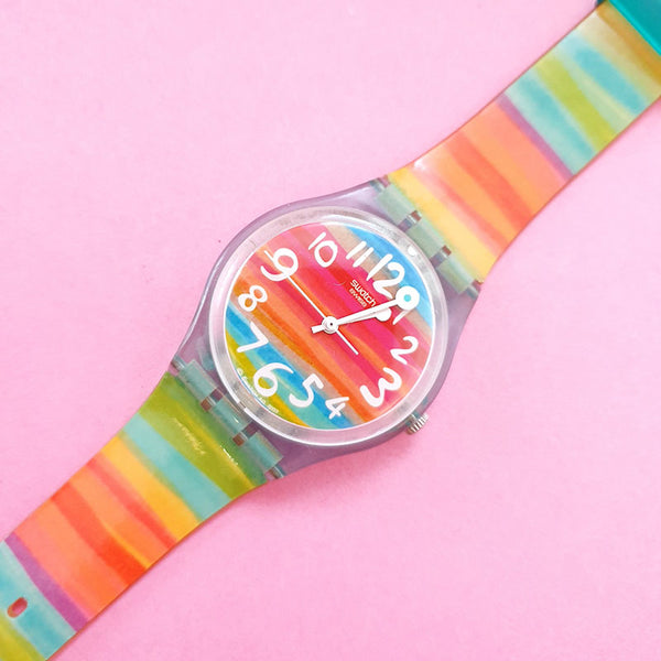 Swatch Watch Swatch Color The Sky Swatch Watch Rainbow Color The